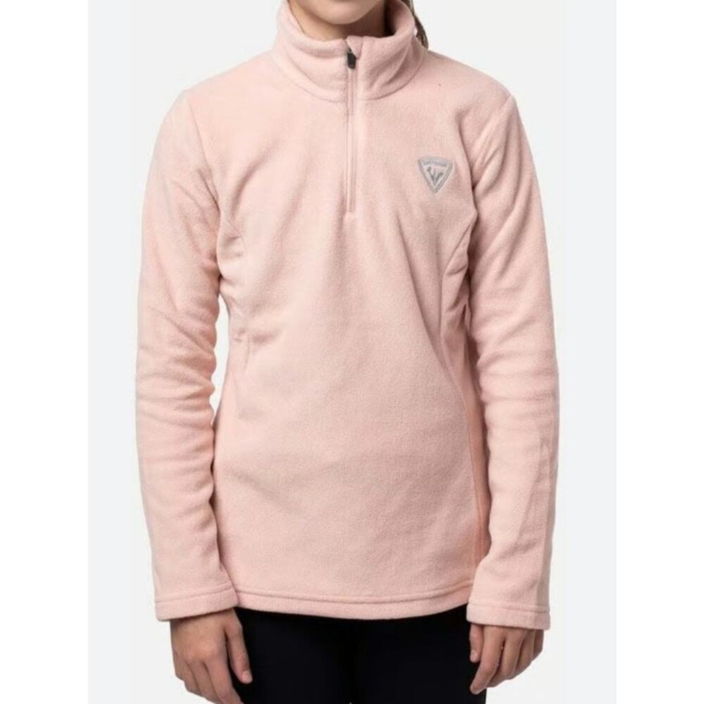 Rossignol Girls 1/2 Zip Fleece Jumper Sweater Pink Size 12 A000347